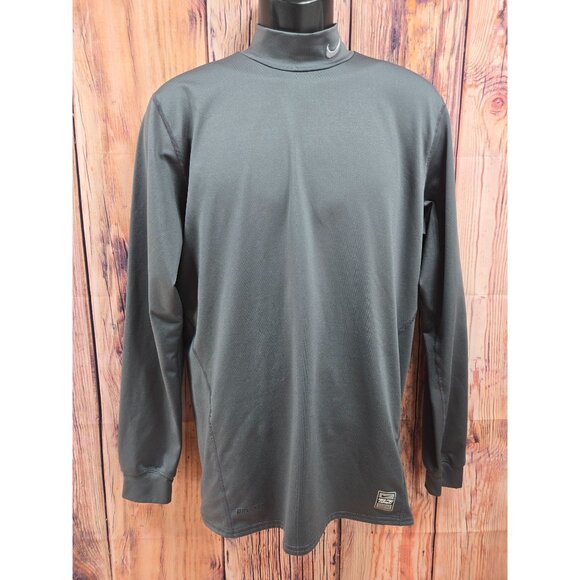 Nike Pro Combat Dri-Fit Long Sleeve Top Large Gray - Picture 1 of 10